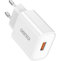 Choetech 18W Hızlı Şarj Cihazı - Quickcharge 3.0 Uyumlu - Q5003 - Beyaz