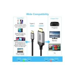 Choetech 4K 60Hz Type C To HDMI Görüntü Aktarım Kablosu CH-0021