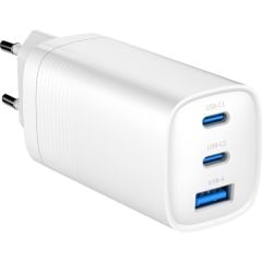 Case 4U Type-C + USB-A Çıkışlı 65W GAN Duvar Şarj Cihazı - BAT65