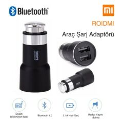 Xiaomi Roidmi Bluetooth Araç Şarj Cihazı Siyah (FM Transmitter)