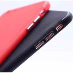 Case 4U Apple iPhone SE 2022 / SE 2020 / iPhone 8 / iPhone 7 Kılıf Mıknatıslı Silikon Arka Kapak - Siyah