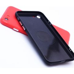 Case 4U Apple iPhone SE 2022 / SE 2020 / iPhone 8 / iPhone 7 Kılıf Mıknatıslı Silikon Arka Kapak - Siyah