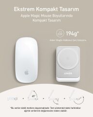 Anker MagGo Kablosuz Şarj Seti 15W Beyaz - B2557