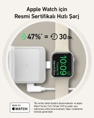 Anker MagGo Kablosuz Şarj Seti 15W Beyaz - B2557