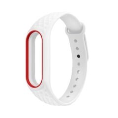 Xiaomi Mi Band 2 Akıllı Bileklik Kordonu Aura Beyaz - Kırmızı
