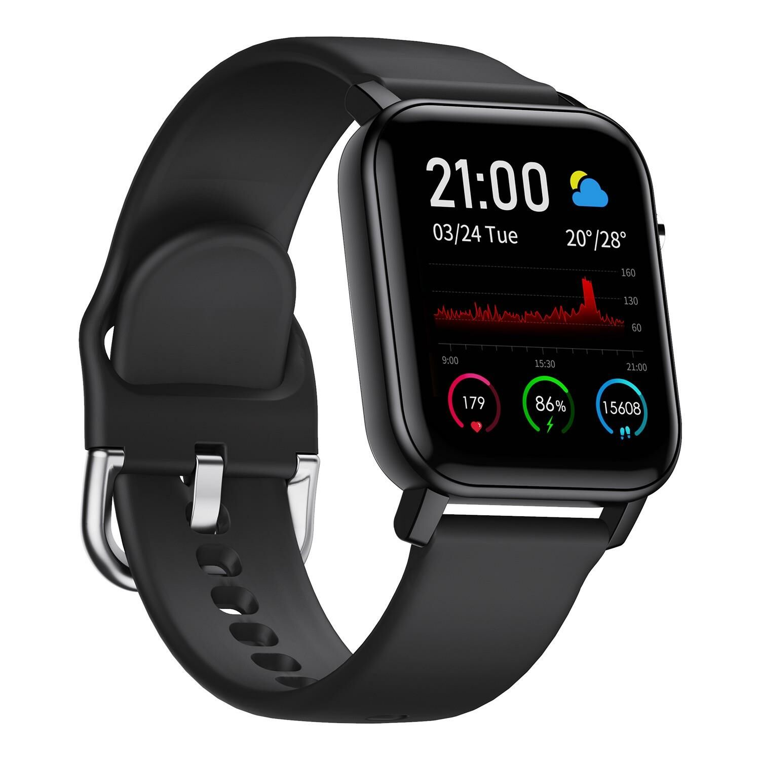 Case 4U F1 Akıllı Saat - siyah