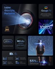 Nebula Capsule 3 Laser (GTV) Projector-Siyah-D2426