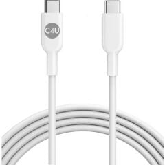 C4U Type-C to Type-C PD 60W Data ve Şarj Kablosu 1 metre - Beyaz