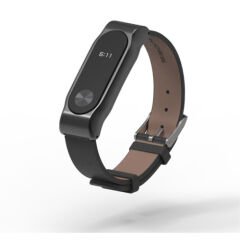Xiaomi Mi Band 2 Akıllı Bileklik Deri Kordon Siyah