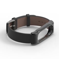 Xiaomi Mi Band 2 Akıllı Bileklik Deri Kordon Siyah