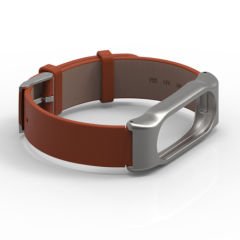 Xiaomi Mi Band 2 Akıllı Bileklik Deri Kordon Kahverengi