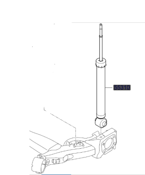 Kia Stonic Arka Amortisör Orjinal | 55310H8750