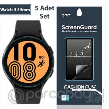 Gor Sm Galaxy Watch 4 44mm Darbe Emici Ekran Koruyucu 5 Adet Set