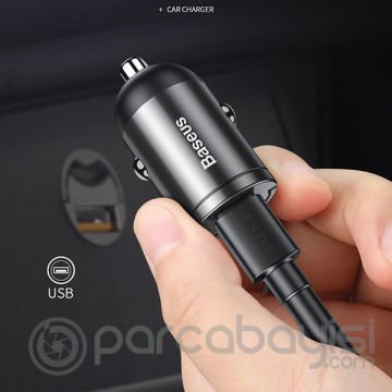 Baseus Tiny Star Mini Quick Şarj USB Port 30W Hızlı Araç Şarj Cihazı