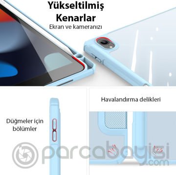 Dux Ducis iPad 10.2 2022 Kılıf Toby Series Kalem Yerli Manyetik Kapaklı Kılıf