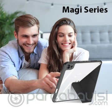 Dux Ducis iPad Pro 11 2022-2021-2020-2018 Kılıf Magi Series Kalem Tutuculu Uyku Modlu Kapaklı Kılıf