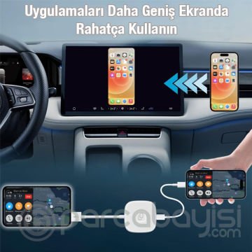 ALLY USB+ Lightning Apple iPhone Carplay Mirror Ekran Yansıtıcı Adaptör Çevirici