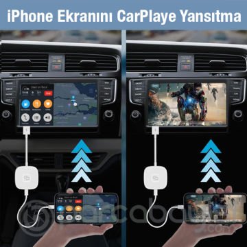 ALLY USB+ Lightning Apple iPhone Carplay Mirror Ekran Yansıtıcı Adaptör Çevirici
