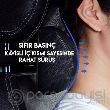 Baseus First Class Car Headrest Araç Koltuk Deri Boyun Yastık