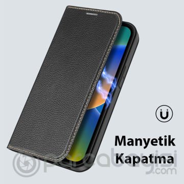 Dux Ducis iPhone 14-13 6.1 Kılıf Skin X2 Series PU Deri Manyetik Kapaklı Kılıf Magnetic Folio Case