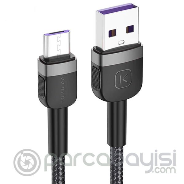 KUULAA Mikro Usb 3A Hızlı Şarj 0.50CM kısa Android Usb Şarj Kablosu