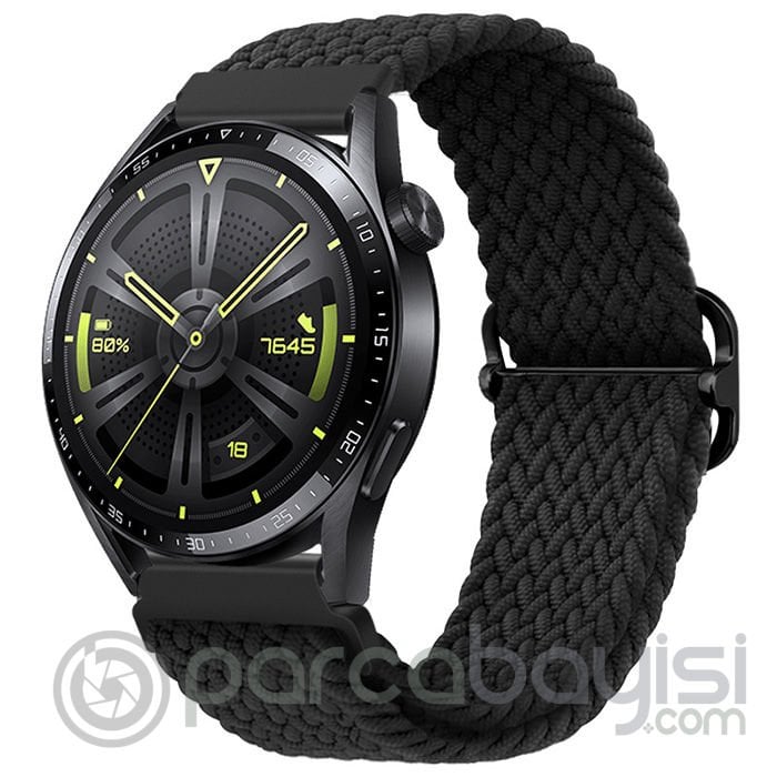 ALLY 20MM Gear S2, R600 Watch S4 42mm, Huawei Watch Gt, 20MM Japon Tokalı Elastik Kayış Kordon