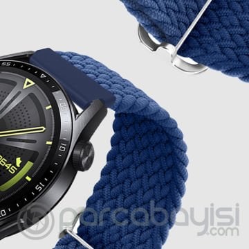 ALLY 20MM Gear S2, R600 Watch S4 42mm, Huawei Watch Gt, 20MM Japon Tokalı Elastik Kayış Kordon