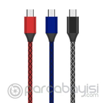 Ally Android Micro Usb 3.0A Hızlı Halat Usb Şarj Kablosu 1MM