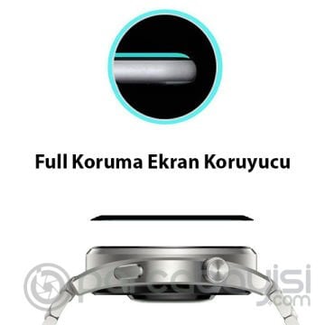 Huawei Watch 3 Pro 3D Full Kaplama Ekran Koruyucu PET+PMMA