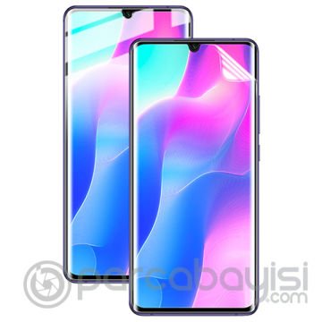 Gor Xiaomi Mi Note 10  Lite 3D Kavisli Darbe Emici Full Ekran Koruyucu 3 Adet Set