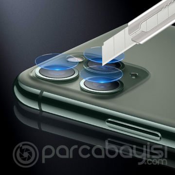 iPhone 11 Pro-11 Pro Max Yüksek Çözünürlüklü Kamera Lens Koruma Camı