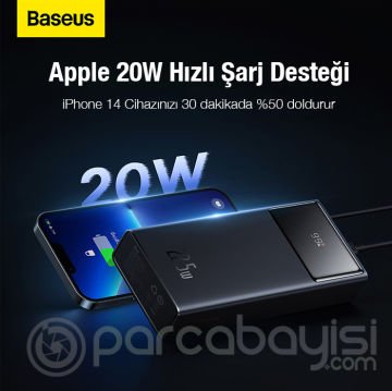 Baseus Star-Lord Digital Display 30000mAh 22.5W Hızlı Şarj Powerbank Taşınabilir Hızlı Şarj Cihazı