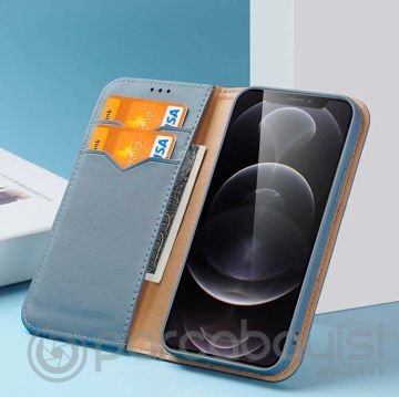 Dux Ducis iPhone 13 6.1 Kılıf Mıknatıslı Cüzdanlı Deri Kılıf Hivo Series