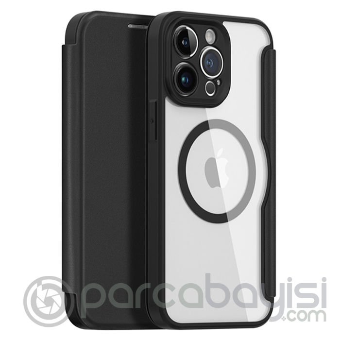 Dux Ducis iPhone 14 Pro 6.1 Kılıf Skin X Pro Series MagSafe Kapaklı Kılıf Folio Case