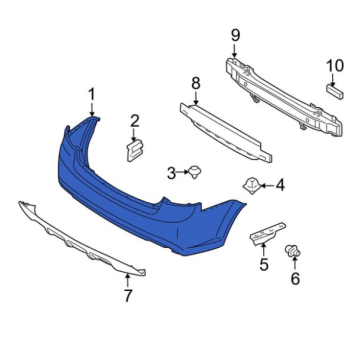 Kia Rio Arka Tampon Orjinal | 866111G600