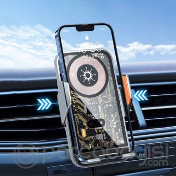 ALLY C10 15W Hızlı Şarj Şeffaf Otomatik Araç İçi Telefon Tutucu