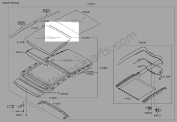 Ceed Keçe Panaroma sunroof Orjinal | 81613A2010