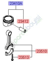 Piston Pim Kia Rio Pıcanto Orjinal | 2304103330