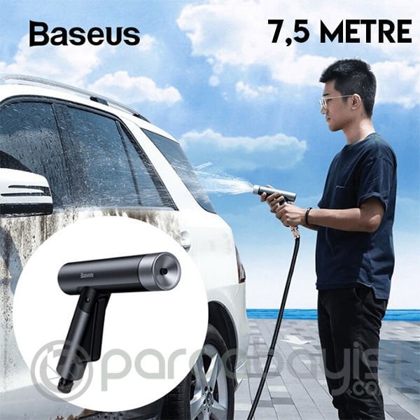 Baseus 7.5 Metre Sihirli Araç Yıkama Bahçe Sulama Hortumu Simple Life Car Wash Spray Nozzle