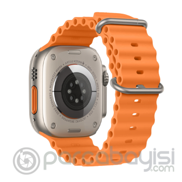 Ally Apple Watch 7-8 45mm 6-5-4 44mm Watch Ultra 49mm Marine Silikon Kayış Kordon 3-2-1 42mm