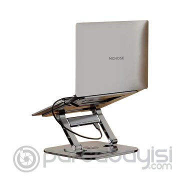ALLY MC LS928HUB 4in1 Masaüstü 360° Dönebilen Laptop Standı Hub​