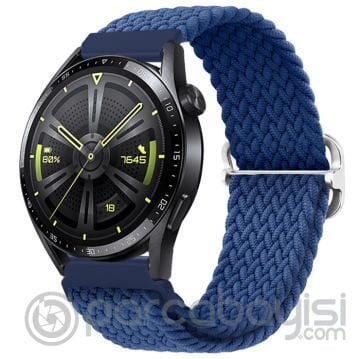 ALLY 20MM Gear S2, R600 Watch S4 42mm, Huawei Watch Gt, 20MM Japon Tokalı Elastik Kayış Kordon