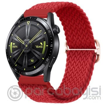 ALLY 20MM Gear S2, R600 Watch S4 42mm, Huawei Watch Gt, 20MM Japon Tokalı Elastik Kayış Kordon