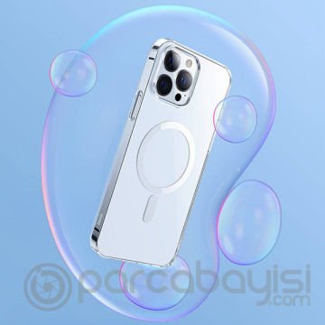 Baseus Crystal iPhone 12 - 12 Pro 6.1inç Kılıf Magsafe Uyumlu Manyetik Kılıf