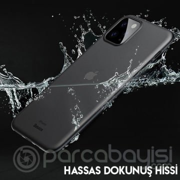 Baseus Wing Case İPhone 11 6.1 2019 Ultra İnce Lux Mat Şeffaf Kılıf