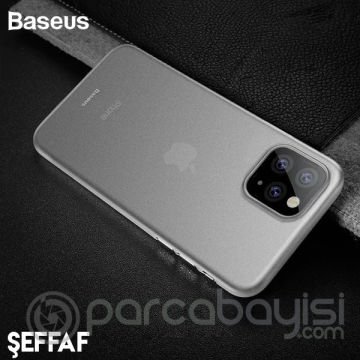 Baseus Wing Case İPhone 11 Pro Max 6.5 2019 Kılıf Ultra İnce Lux Mat Şeffaf Kılıf