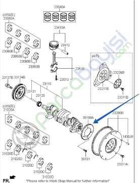 Kia Sportage Krank Pozisyon Sensör Tekerıeği Orjinal | 231412B000