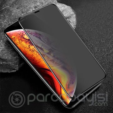 Ally İPhone 11 Pro Max- Xs Max 3d Full Privacy Gizlilik Cam Ekran Koruyucu