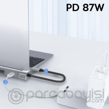 ALLY 12 İN1 USB 3.0 Type-C Notebook Hub (PD-Çift HDMI-VGA-RJ45-SD-USB*3) Adaptör Çoklayıcı