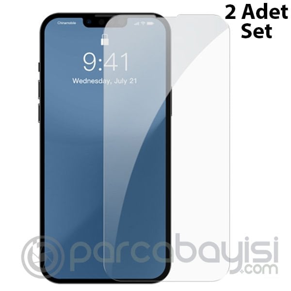 iPhone 13-13 Pro Tempered Kırılmaz Cam Ekran Koruyucu 2 Adet Set